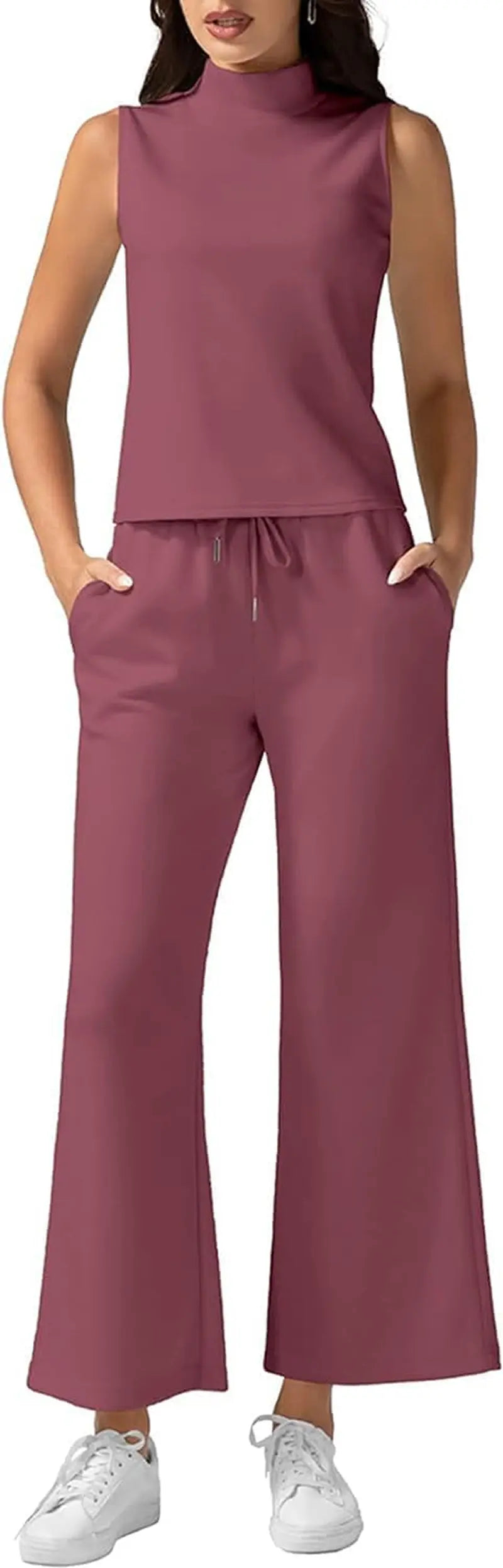 Weekend Uniform – Luxe Two-Piece Outfit with Cropped Top & Lounge Pants
