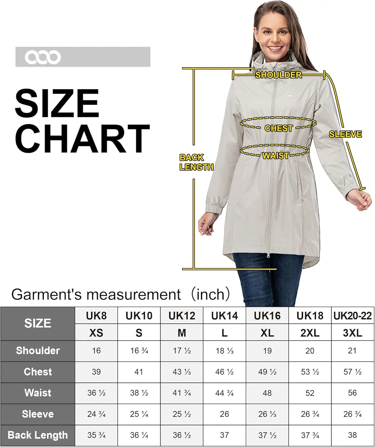 33,000ft™ All-Season Luxe Raincoat – Women's Packable Waterproof Hooded Jacket for Outdoor & Travel