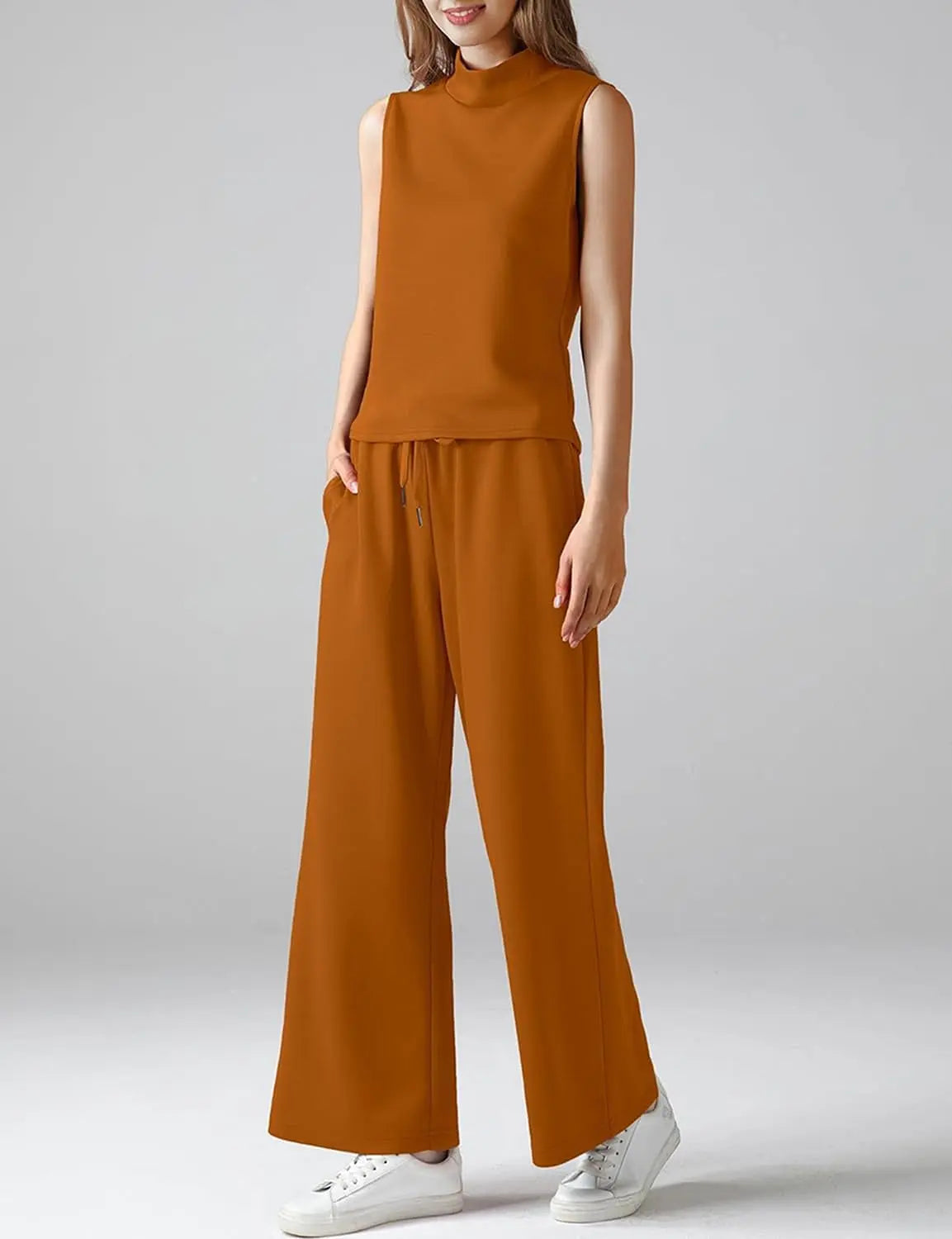 Relaxed Summer Edit – Sleeveless Lounge Tank & Wide Leg Pocket Pants