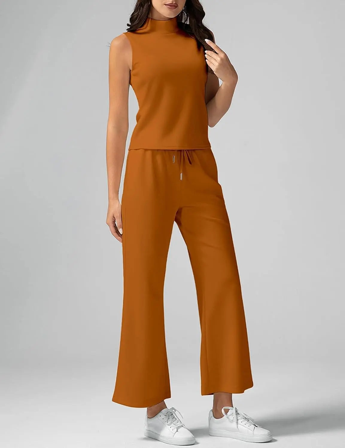 Relaxed Summer Edit – Sleeveless Lounge Tank & Wide Leg Pocket Pants