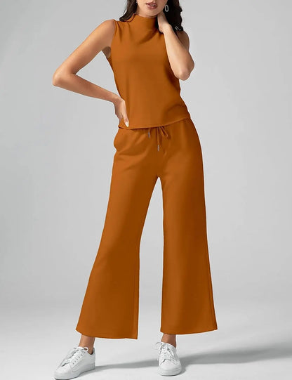 Relaxed Summer Edit – Sleeveless Lounge Tank & Wide Leg Pocket Pants