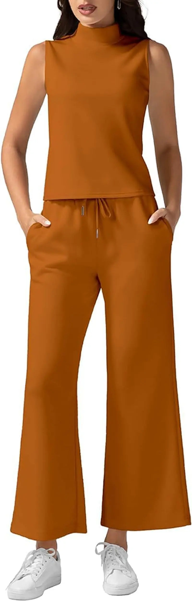 Relaxed Summer Edit – Sleeveless Lounge Tank & Wide Leg Pocket Pants