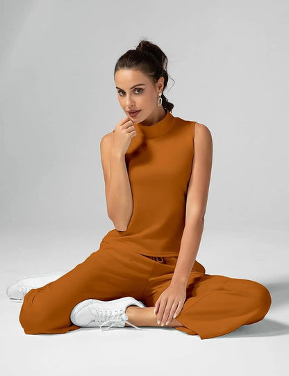 Relaxed Summer Edit – Sleeveless Lounge Tank & Wide Leg Pocket Pants
